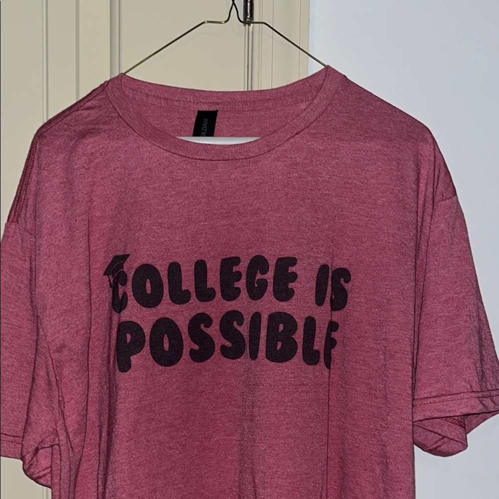 College Is Possible Graphic Tee - Pink